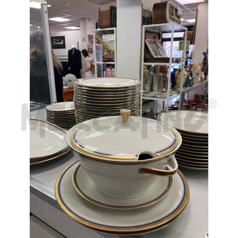 SERVIZIO PIATTI BAVARIA BIANCO BORDINO BLU DORATO  | Mercatino dell'Usato Montesilvano 2