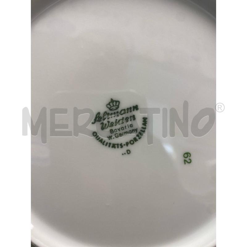 SERVIZIO PIATTI BIANCO FIORI NERO BAVARIA | Mercatino dell'Usato Montesilvano 2