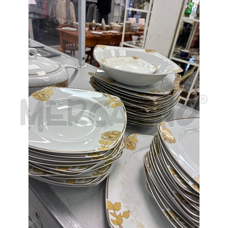 SERVIZIO PIATTI DA 12 COMPLETO FASCIA BLU RIGO ARGENTO | Mercatino dell'Usato Montesilvano 3