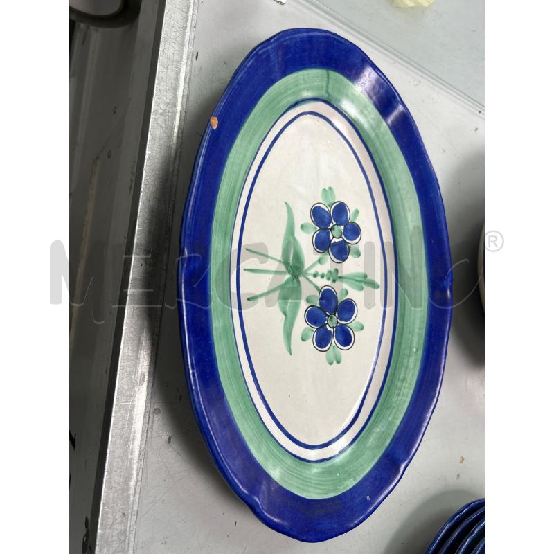 SERVIZIO PIATTI VIETRI FIORI BLU | Mercatino dell'Usato Montesilvano 5