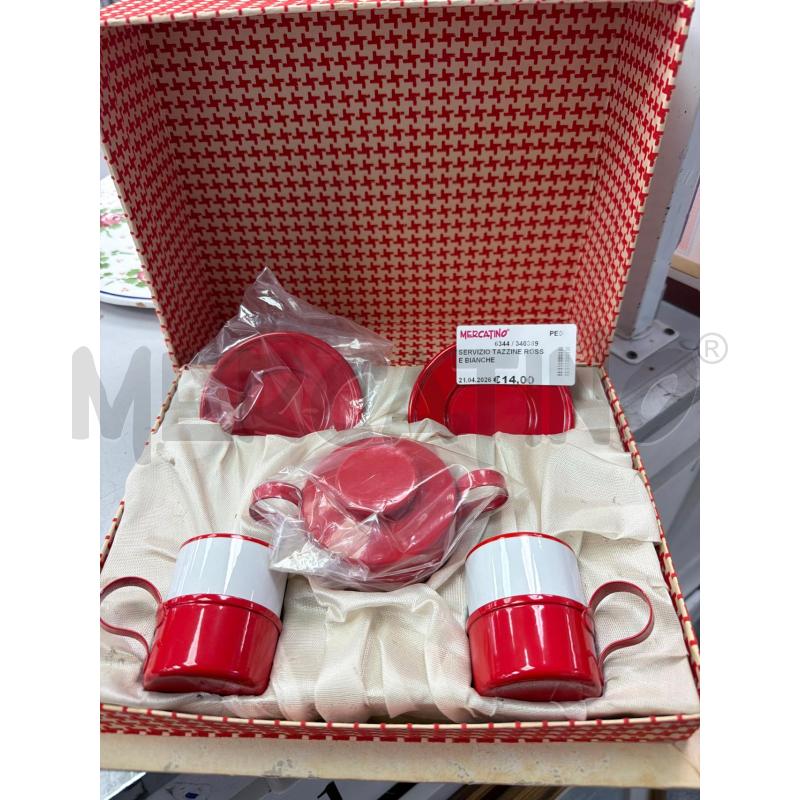 SERVIZIO TAZZINE ROSSE BIANCHE | Mercatino dell'Usato Montesilvano 1