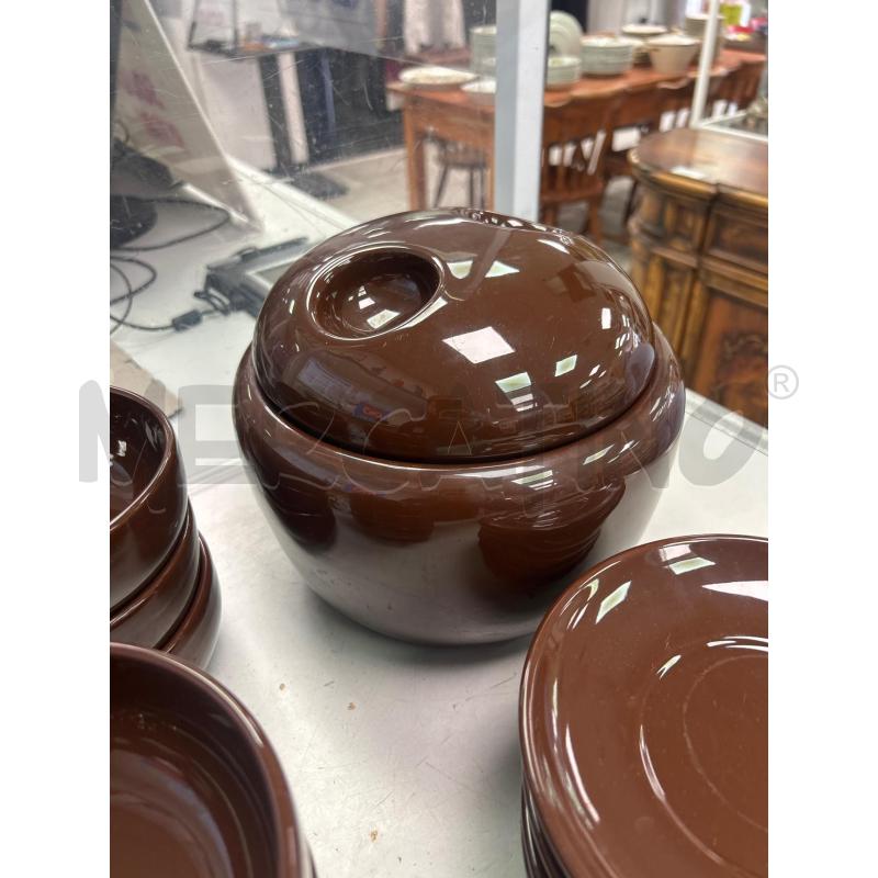 SERVIZI PZ. 6 ZUPPA MARRONE CERAMICA | Mercatino dell'Usato Montesilvano 2