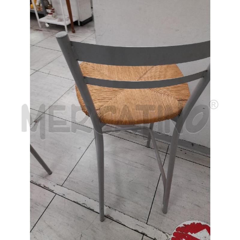 SGABELLO IMPAGLIATO GRIGIO | Mercatino dell'Usato Montesilvano 3