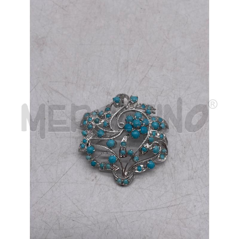 SPILLA ARG PIETRE CELESTI 4 CM | Mercatino dell'Usato Montesilvano 1