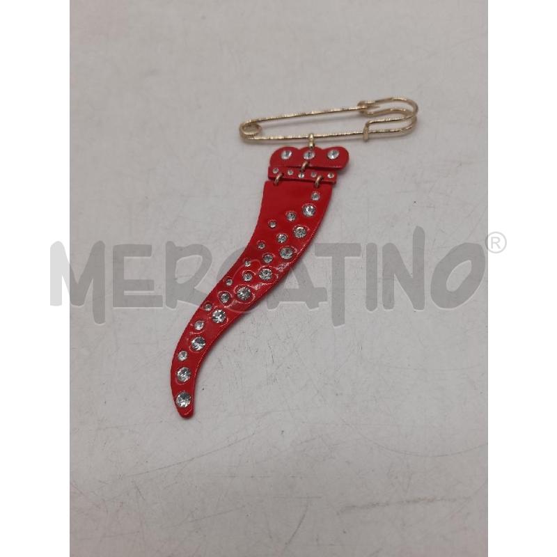 SPILLA CORNO ROSSO STRASS  | Mercatino dell'Usato Montesilvano 1