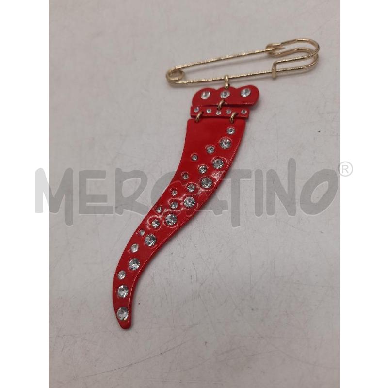 SPILLA CORNO ROSSO STRASS  | Mercatino dell'Usato Montesilvano 2