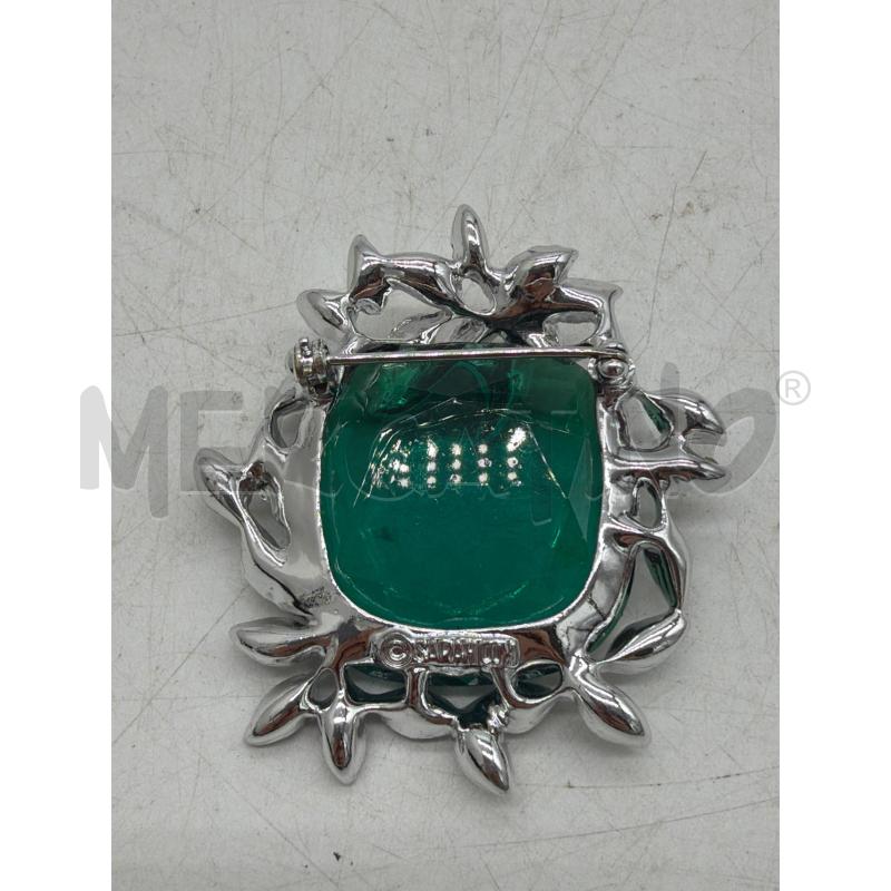 SPILLA SARAH COVENTRY VERDE FOGLIE STRASS | Mercatino dell'Usato Montesilvano 2