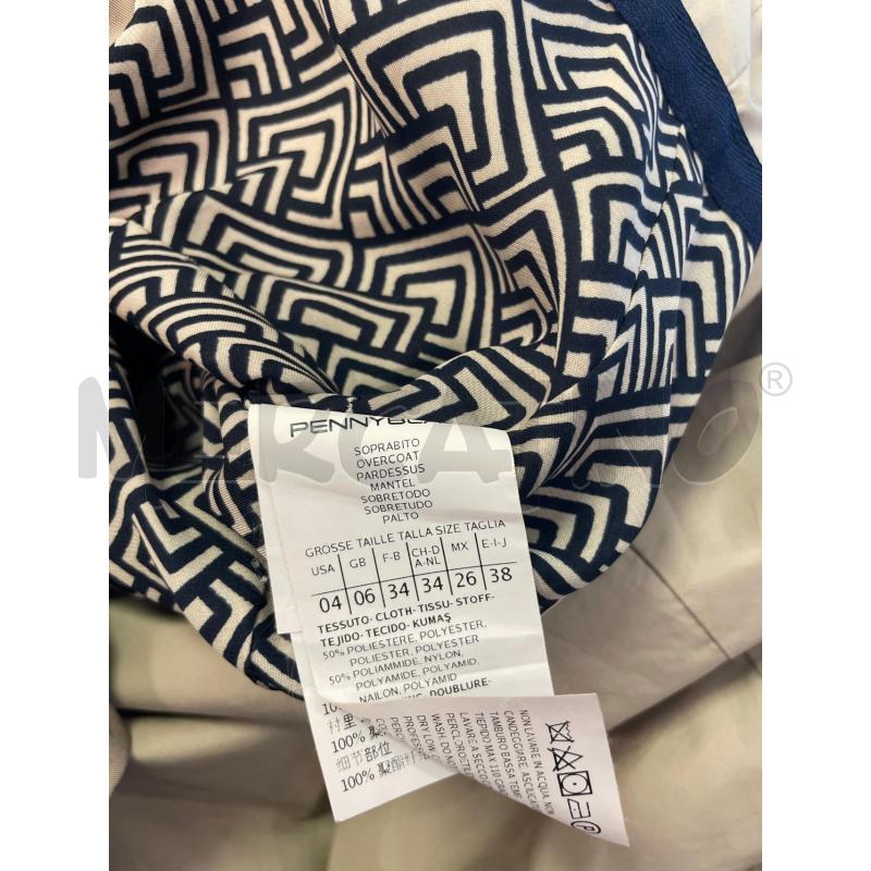 SPOLVERINO DONNA PENNY BLACK BEIGE LUNGO  | Mercatino dell'Usato Montesilvano 3