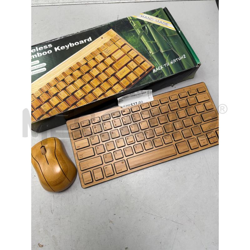 TASTIERA COMPUTER BAMBOO | Mercatino dell'Usato Montesilvano 1