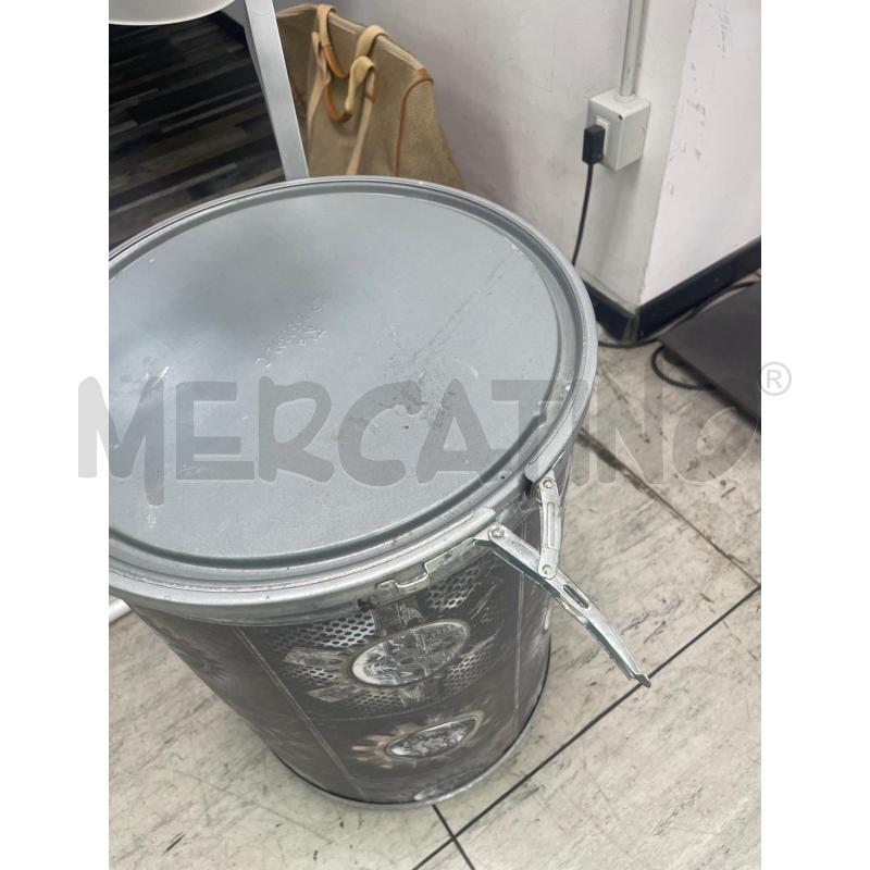 TAVOLINO BIDONE ABAT JOUT ARGENTATO H60 | Mercatino dell'Usato Montesilvano 3