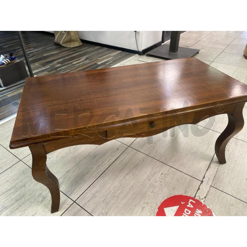 TAVOLINO SALOTTO RETTANGOLARE LEGNO CASSETTO | Mercatino dell'Usato Montesilvano 1