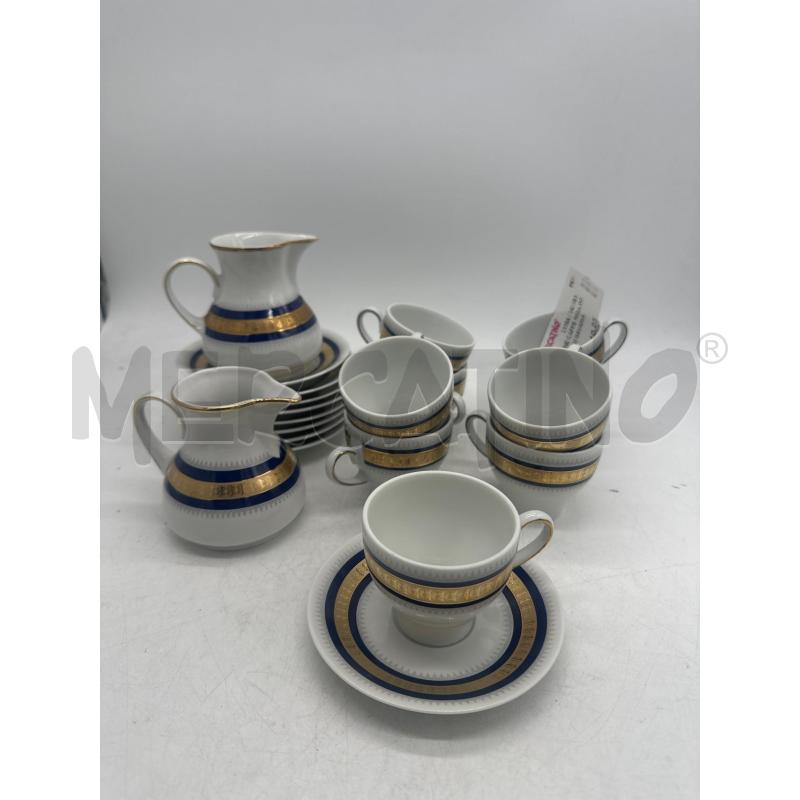 TAZZINE CAFFE RIGA DORATA BLU BAVARIA | Mercatino dell'Usato Montesilvano 1