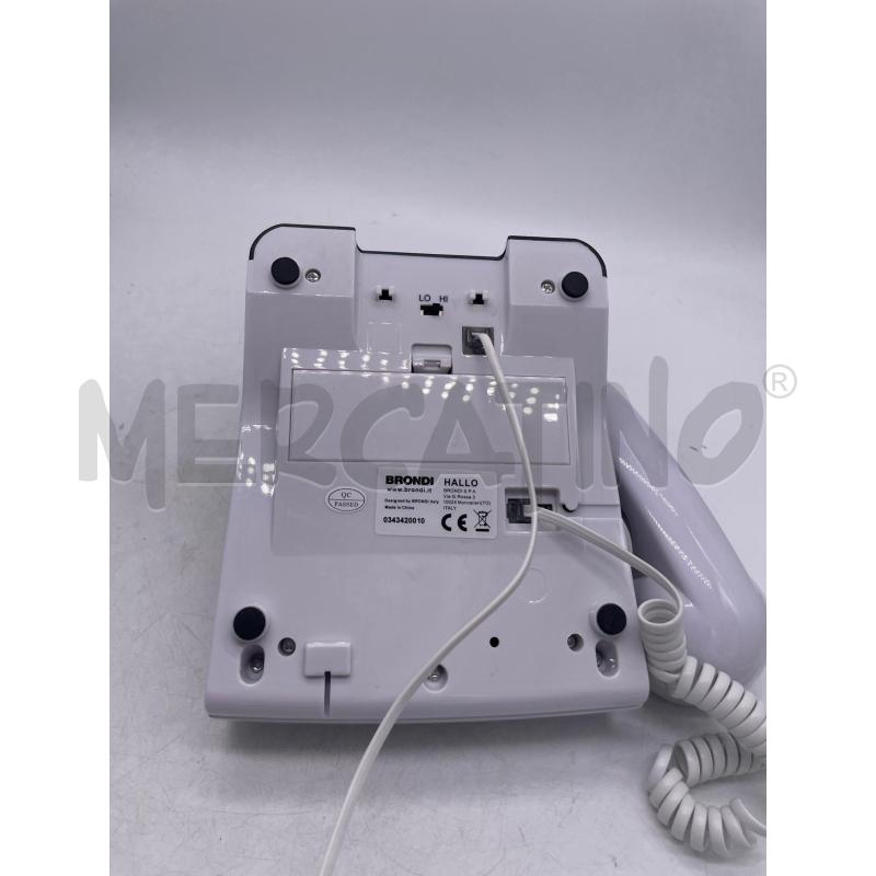 TELEFONO BRONDI HELLO BIANCO TASTI AZZURRI | Mercatino dell'Usato Montesilvano 3