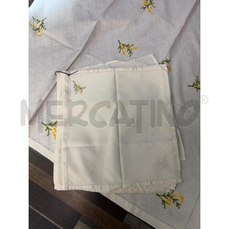 TOVAGLIA BIANC ARETT 12 TOV FIORI GIALLI | Mercatino dell'Usato Montesilvano 3