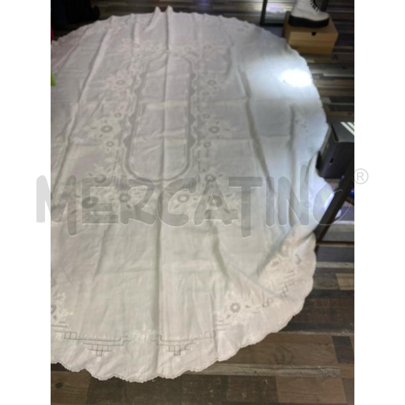 TOVAGLIA OVALE BIANCA RICAMATA 250X170 | Mercatino dell'Usato Montesilvano 1