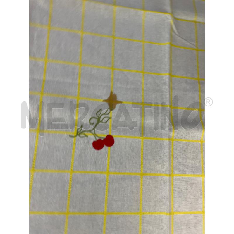 TOVAGLIA RETTANGOLARE BIANCA QUADRETTATA GIALLA UVA RICAMATA +8 TOV  | Mercatino dell'Usato Montesilvano 4