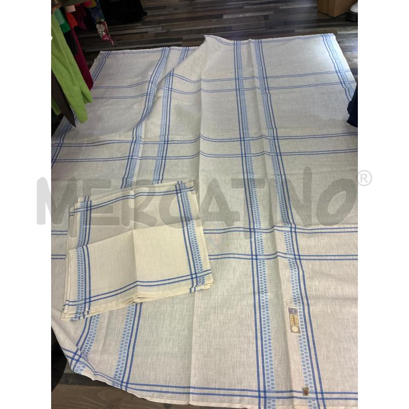 TOVAGLIA RETTANGOLARE RIGA BLU BASSETTI 6 TOV | Mercatino dell'Usato Montesilvano 1