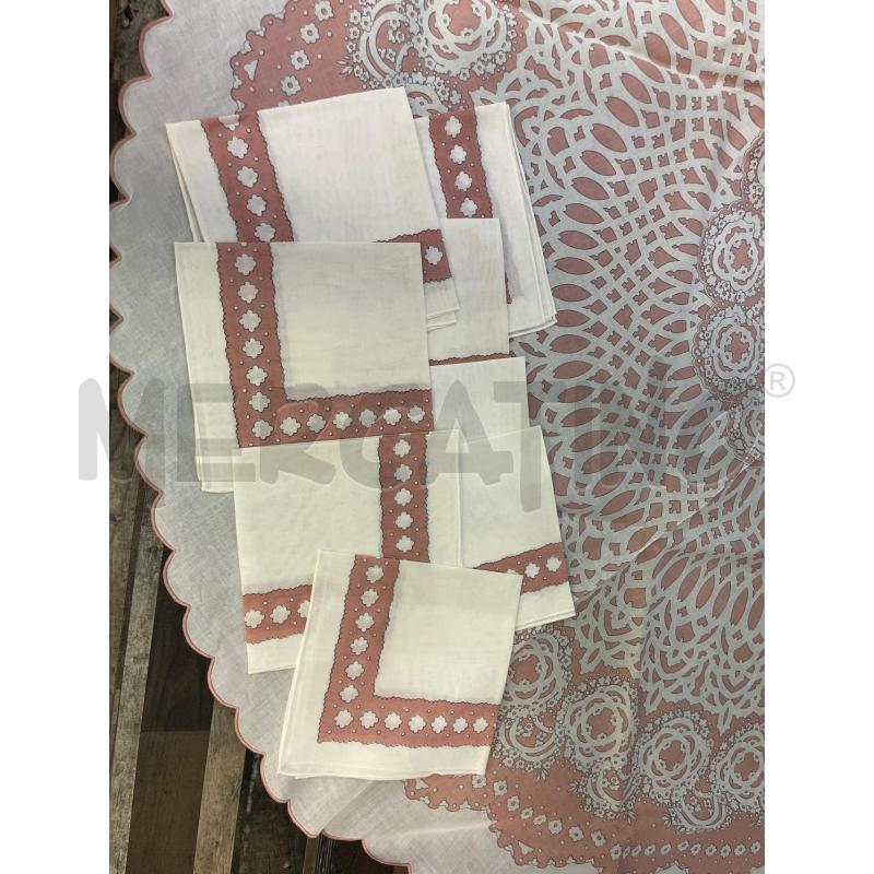 TOVAGLIA ROSA OVALE + TOVAGLIOLI | Mercatino dell'Usato Montesilvano 3