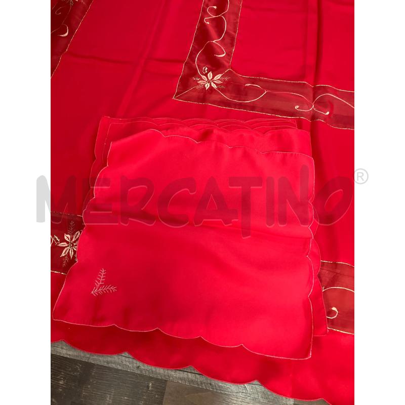 TOVAGLIA ROSSA RETT NATALIZIA 12 TOV  | Mercatino dell'Usato Montesilvano 3