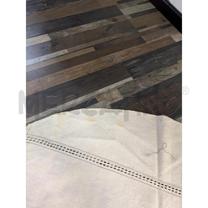 TOVAGLIA TONDA BEIGE BORDO QUADRETTI 116 X 124 | Mercatino dell'Usato Montesilvano 2