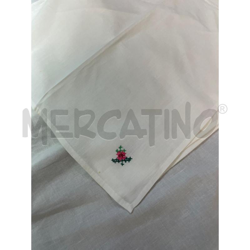 TOVAGLIA TONDA BIANCA PUNTO CROCE FIORI+ 4 TOV | Mercatino dell'Usato Montesilvano 3