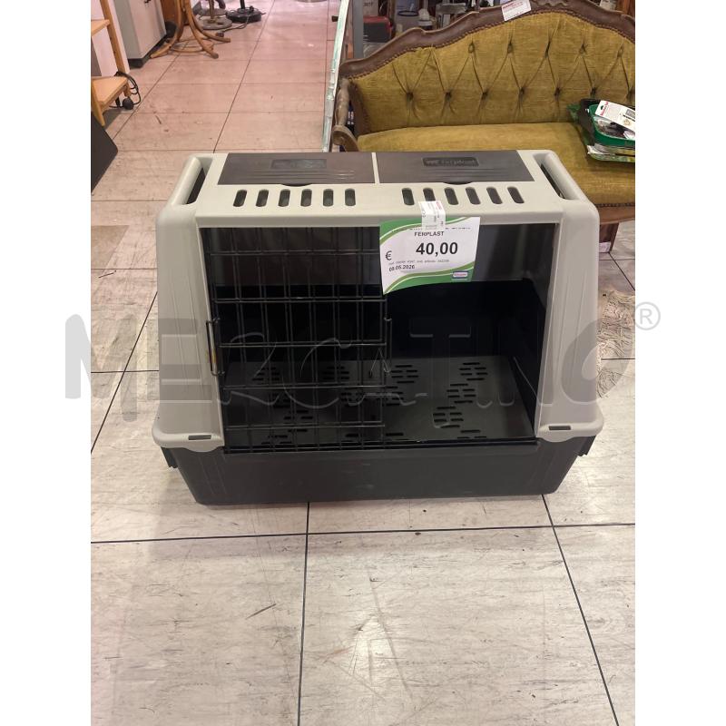 TRASPORTINO CANE GRIGIO FERPLAST | Mercatino dell'Usato Montesilvano 1