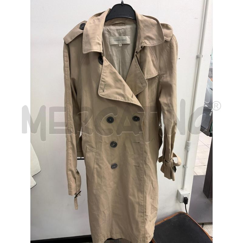 TRENCH DONNA GERARD DAREL BEIGE LUNGO | Mercatino dell'Usato Montesilvano 1