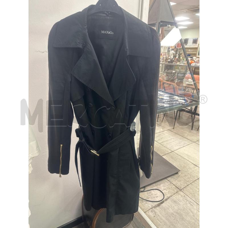 TRENCH DONNA MAX&CO NERO DUE TESSUTI  | Mercatino dell'Usato Montesilvano 1