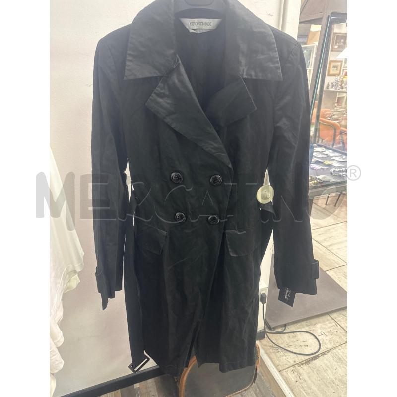 TRENCH DONNA SPORTMAX NERO  | Mercatino dell'Usato Montesilvano 1