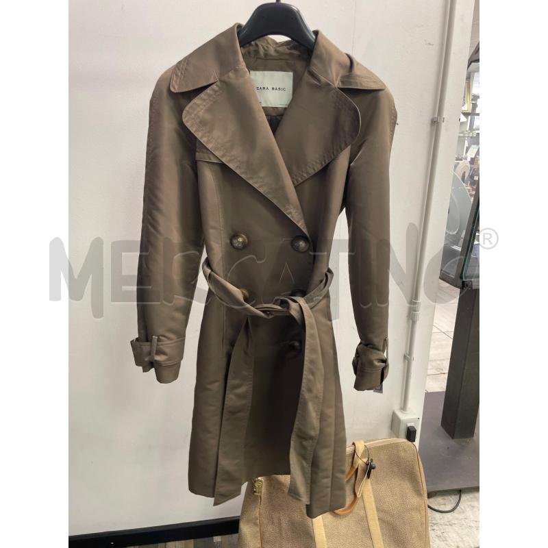 TRENCH DONNA ZARA MARRO SATINATO | Mercatino dell'Usato Montesilvano 1