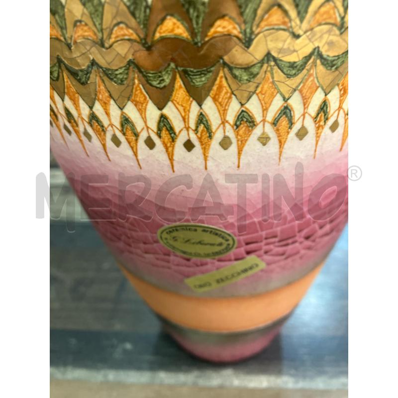 VASO ALTO ROSA COLORATO VILLAMAGNA | Mercatino dell'Usato Montesilvano 2