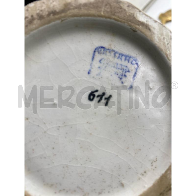 VASO BIANCO CERAMICA MANICI FIORELLINI | Mercatino dell'Usato Montesilvano 4