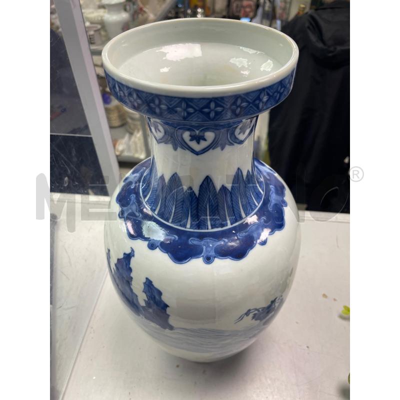 VASO CINESE BIANCO BLU CM 45 | Mercatino dell'Usato Montesilvano 3