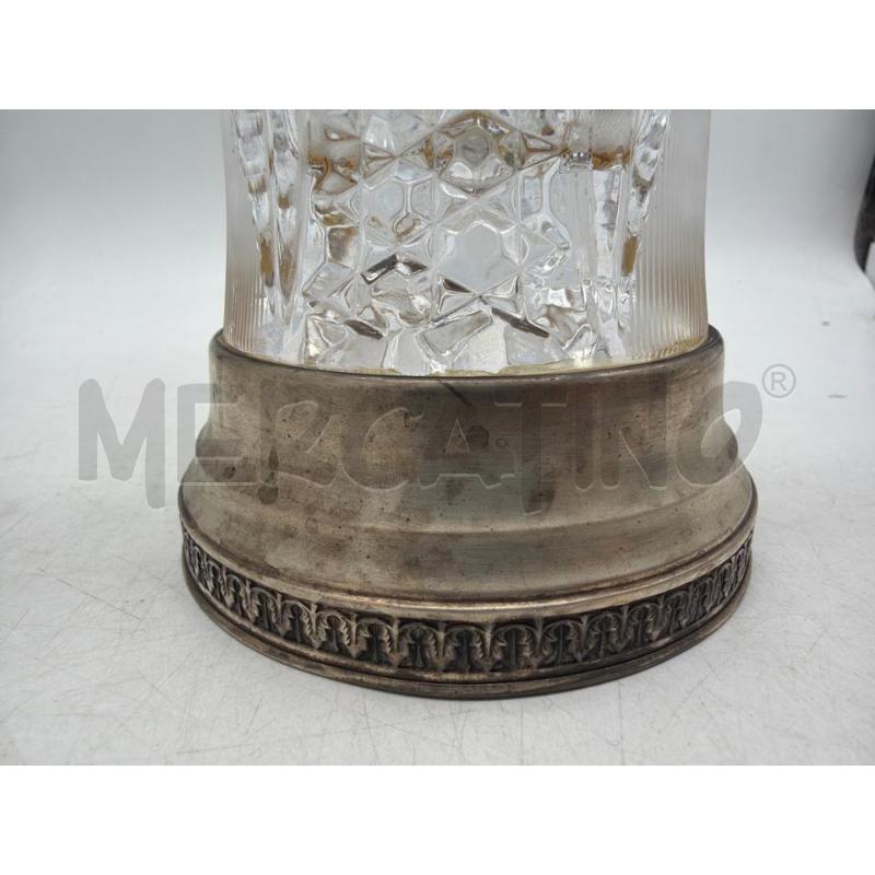 VASO CRISTALLO BASE ARGENTATA CM 24 | Mercatino dell'Usato Montesilvano 2