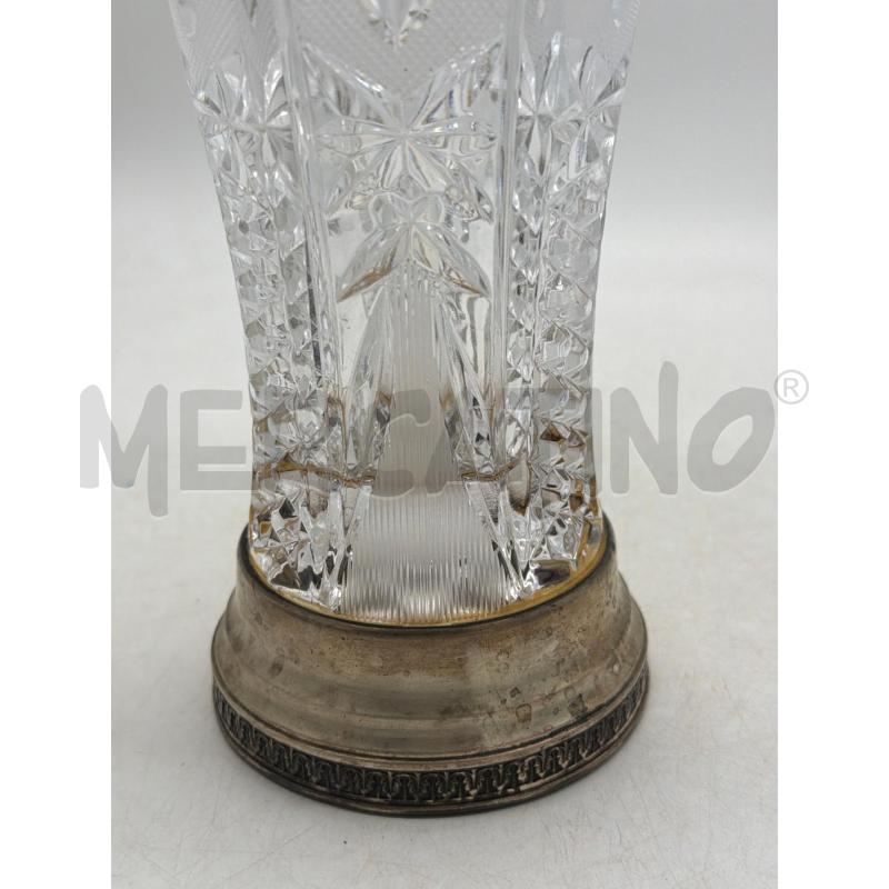 VASO CRISTALLO BASE ARGENTATA CM 24 | Mercatino dell'Usato Montesilvano 3
