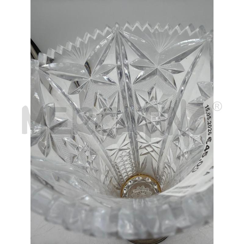 VASO CRISTALLO BASE ARGENTATA CM 24 | Mercatino dell'Usato Montesilvano 4