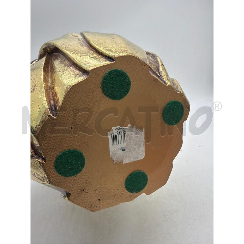 VASO DECORATIVO RESINA DORATA H.33CM | Mercatino dell'Usato Montesilvano 3