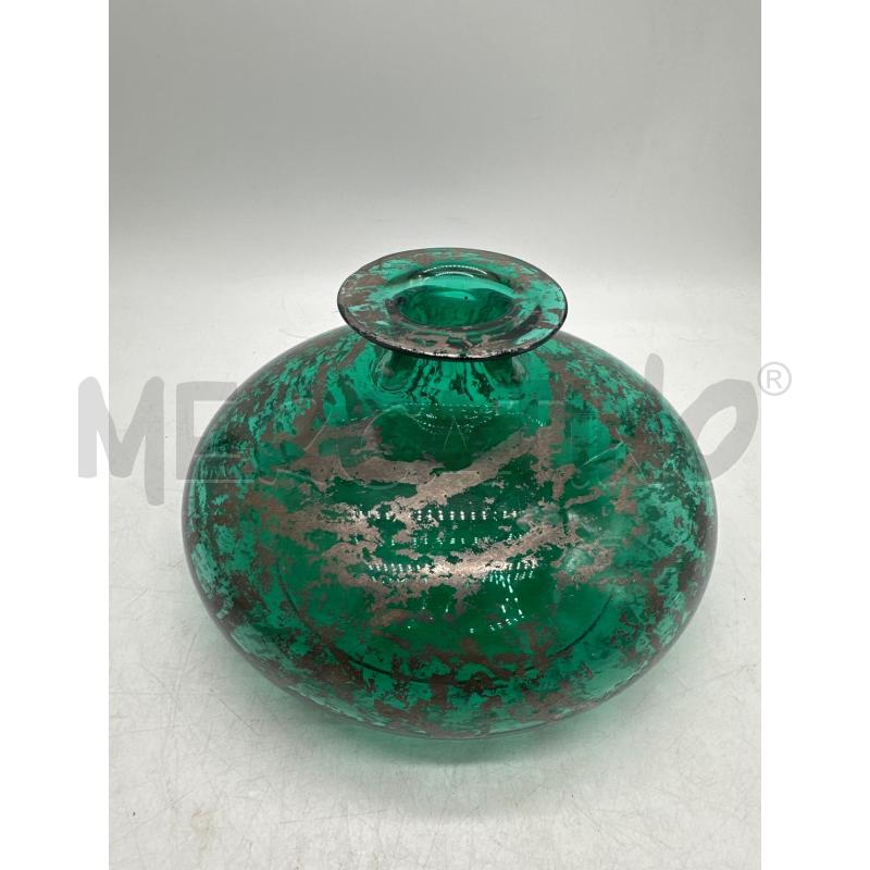 VASO VERDE DECORI ARGTENTATAI  | Mercatino dell'Usato Montesilvano 1