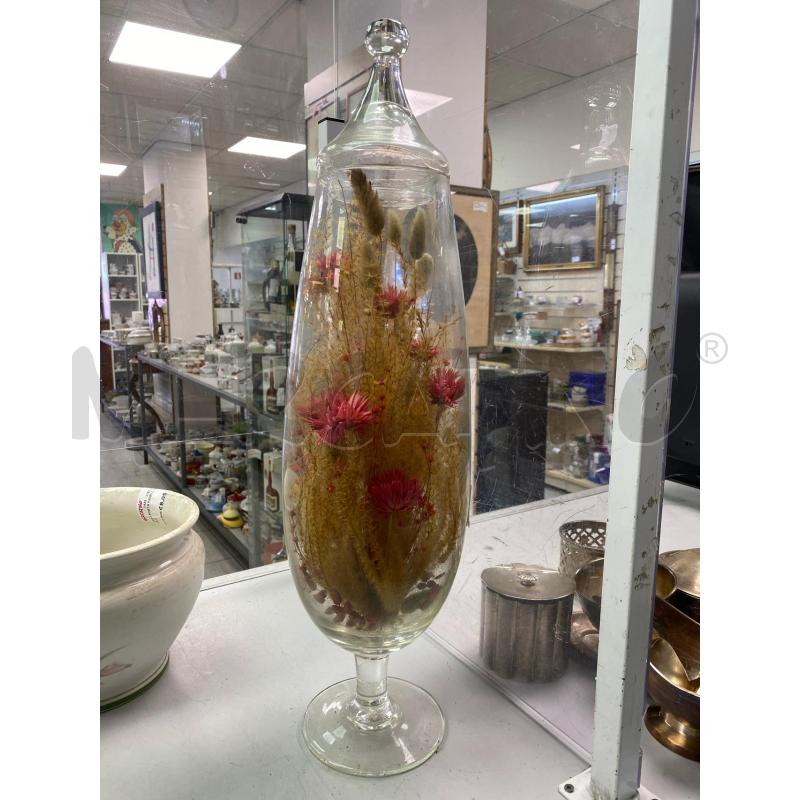 VASO VETRO H.59 CM FIORI SECCHI  | Mercatino dell'Usato Montesilvano 1