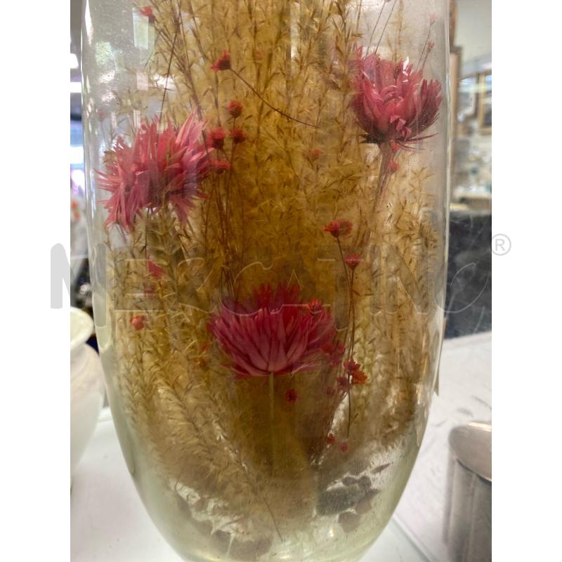 VASO VETRO H.59 CM FIORI SECCHI  | Mercatino dell'Usato Montesilvano 3