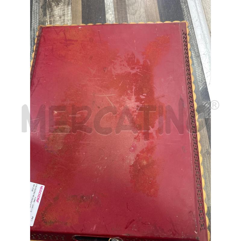 VASSOIO ROSSO METALLO 50 X39 | Mercatino dell'Usato Montesilvano 3