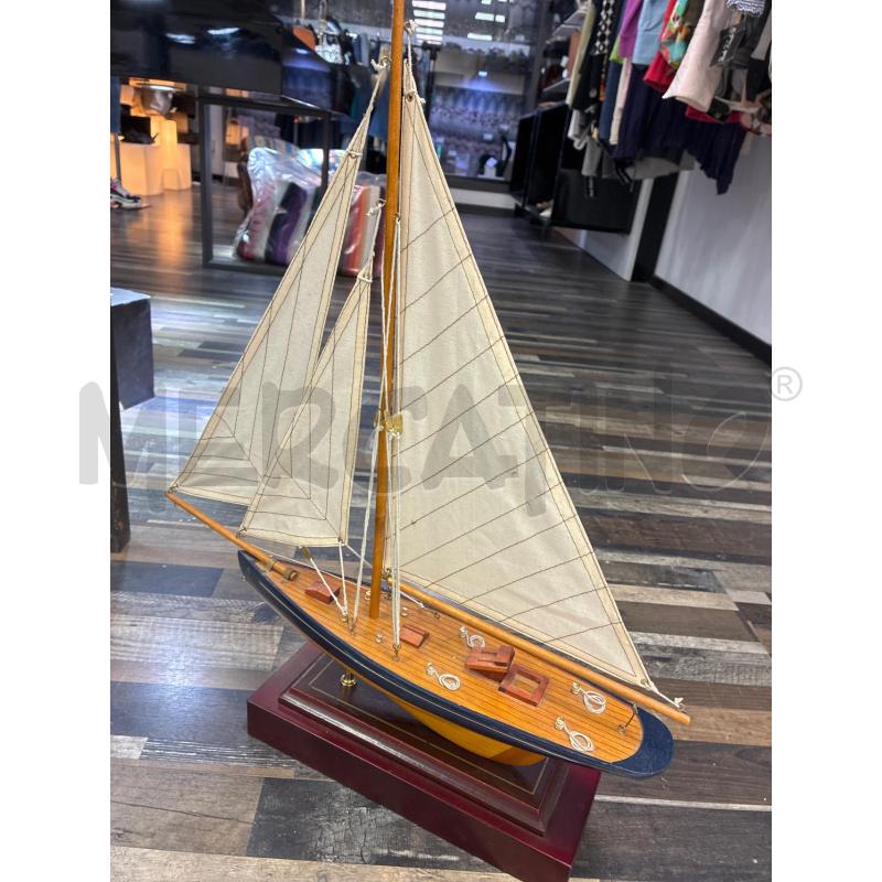 VELIERO LEGNO BORDO BLU | Mercatino dell'Usato Montesilvano 4