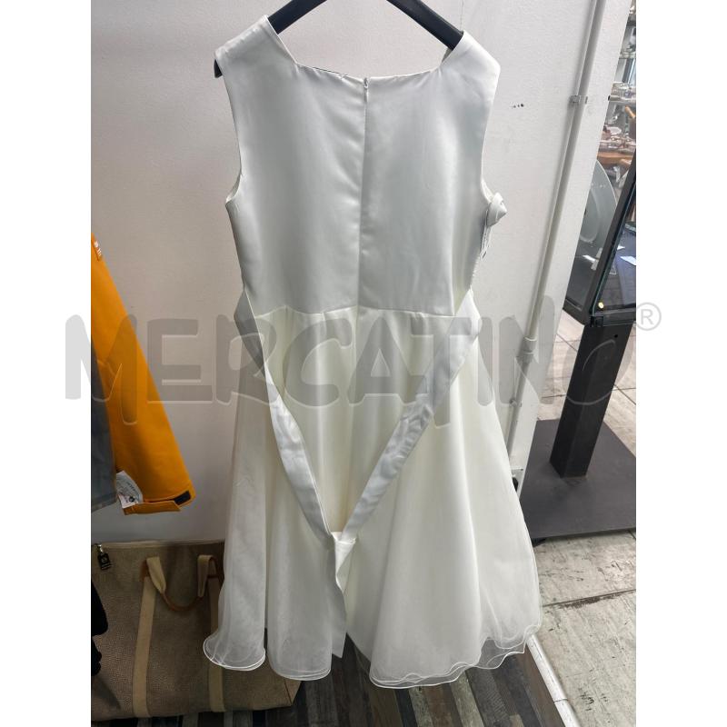 VESTITO BAMBINA BIANCO PIZZO BLU GARDINIA COMUNIONE | Mercatino dell'Usato Montesilvano 3