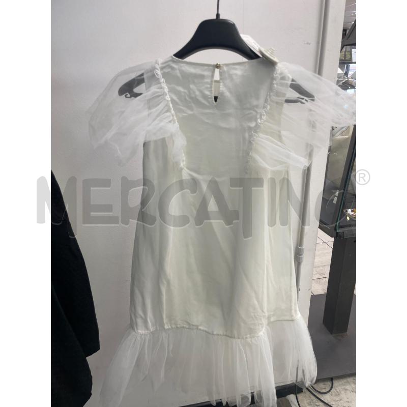 VESTITO BAMBINA PATRIZIA PEPE BIANCO MANICHE VELATE TIPO COMUNIONE | Mercatino dell'Usato Montesilvano 3