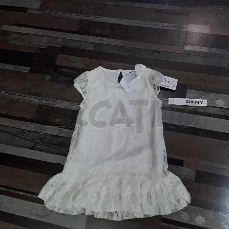 VESTITO BAMBINA PIZZO BIANCA DNNY TG 5   | Mercatino dell'Usato Montesilvano 1