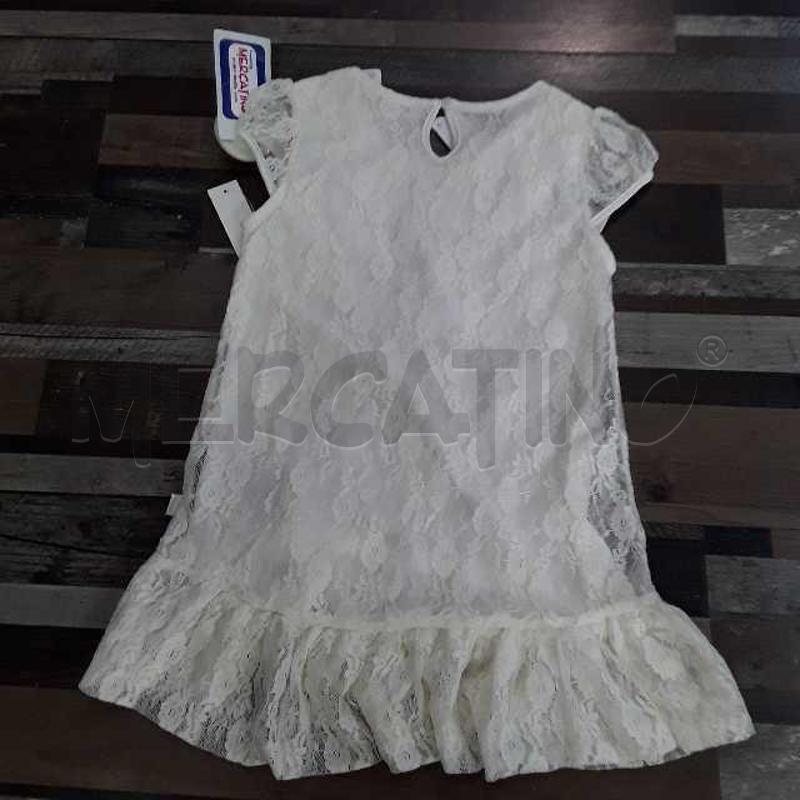 VESTITO BAMBINA PIZZO BIANCA DNNY TG 5   | Mercatino dell'Usato Montesilvano 2