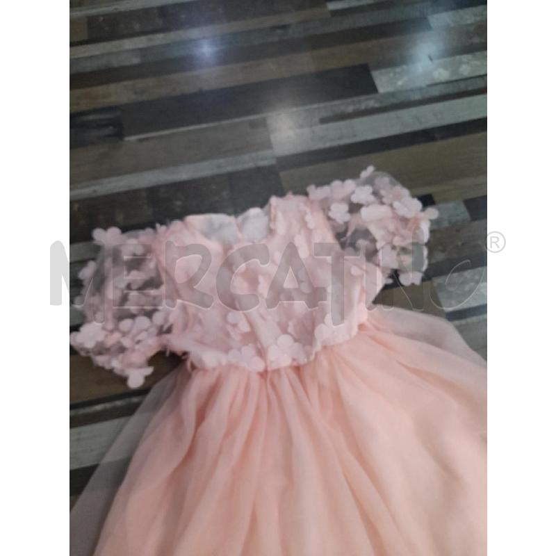 VESTITO BAMBINA ROSA FIORI A RILIEVO  | Mercatino dell'Usato Montesilvano 2