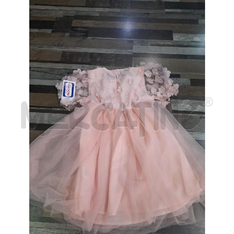 VESTITO BAMBINA ROSA FIORI A RILIEVO  | Mercatino dell'Usato Montesilvano 3