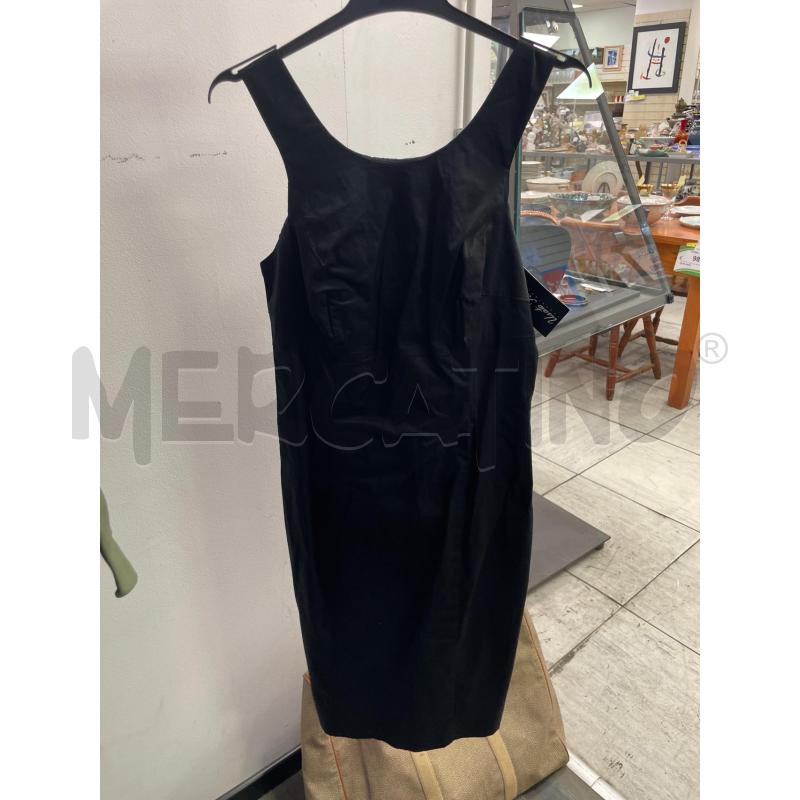 VESTITO DO27NNA MARELLA NERO FIOCCO SCHIENA SMANICATO | Mercatino dell'Usato Montesilvano 1