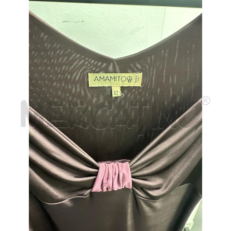 VESTITO DONNA AMAMITOO PRUGNA DET TIPO MADREPERLA | Mercatino dell'Usato Montesilvano 2